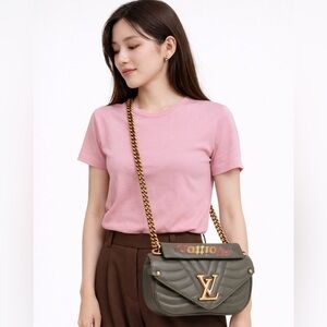 Authentic Louis Vuitton New Wave Chain Bag PM – Green | Gold Hardware